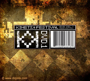 Design graphique du DVD Kinetik Festival vol.1
