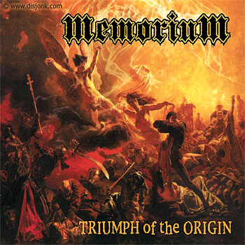 Cd cover layout for Memorium - Triumph of the Origin
