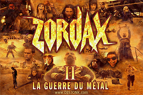Zordax II La Guerre du Métal poster post apocalyptique