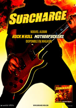 Promotional poster graphic design - Surcharge : Rock n' Roll Motherfuckers