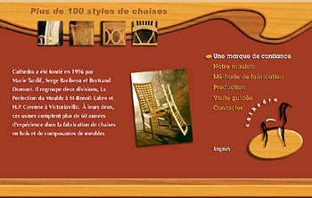 Website design for the Quebec company Cathedra.