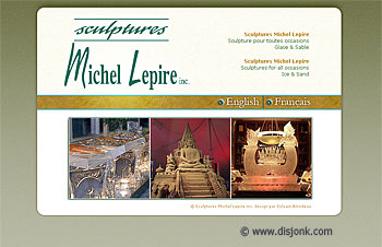 Design du site internet d'art Sculpture Michel Lepire